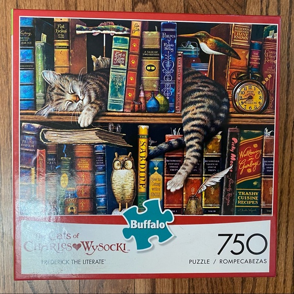 Fredrick the Literate- The Cats of Charles Wysocki Puzzle - Picture 1 of 3